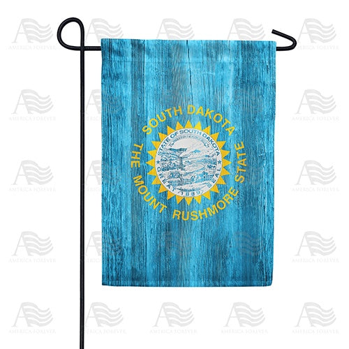 South Dakota State Wood-Style Double Sided Garden Flag