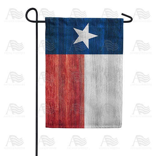 Texas State Wood-Style Double Sided Garden Flag
