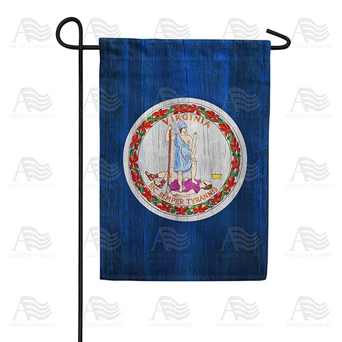 Virginia State Wood-Style Double Sided Garden Flag