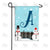 Let It Snow Backyard Snowmen Monogram Double Sided Garden Flag