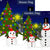 Snowman Christmas Tree Double Sided Flags Set (2 Pieces)