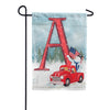 Happy Holidays America Monogram Double Sided Garden Flag