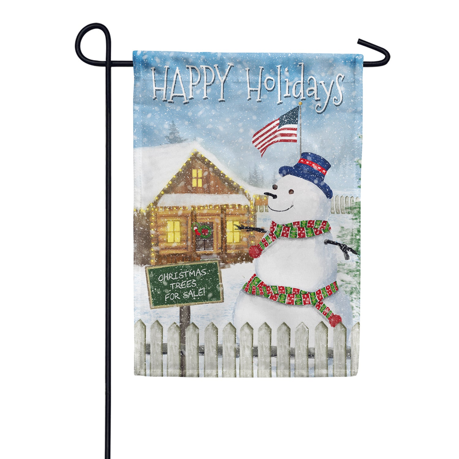Christmas Trees for Sale Double Sided Garden Flag