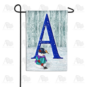 Just Keep Shovelin' Double Sided Monogram Garden Flag