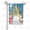 Merry Christmas USA Double Sided Monogram Garden Flag