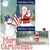 Merry Christmas USA Flag Mailwrap Set (2 Pieces)
