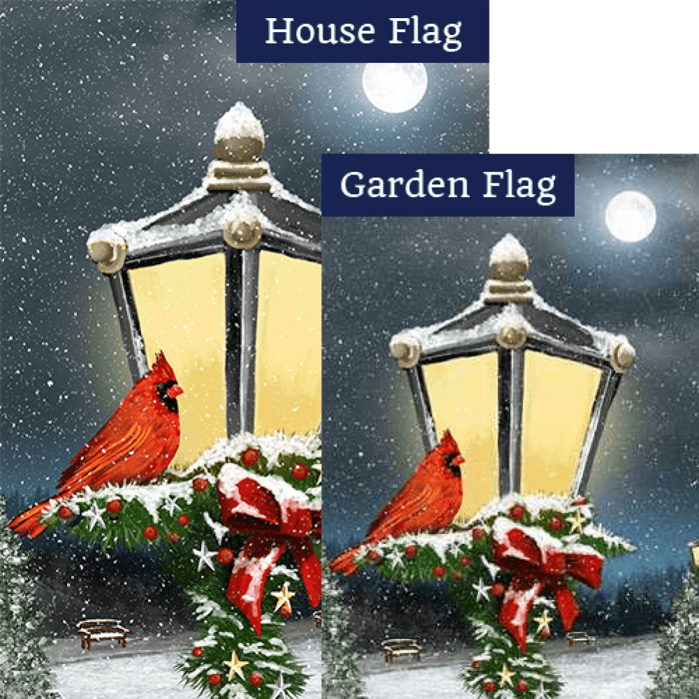 Winter Lamp Warmth Double Sided Flags Set (2 Pieces)