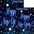 New Year Starlight Double Sided Flags Set (2 Pieces)