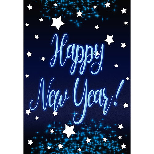 New Year Starlight Double Sided Garden Flag