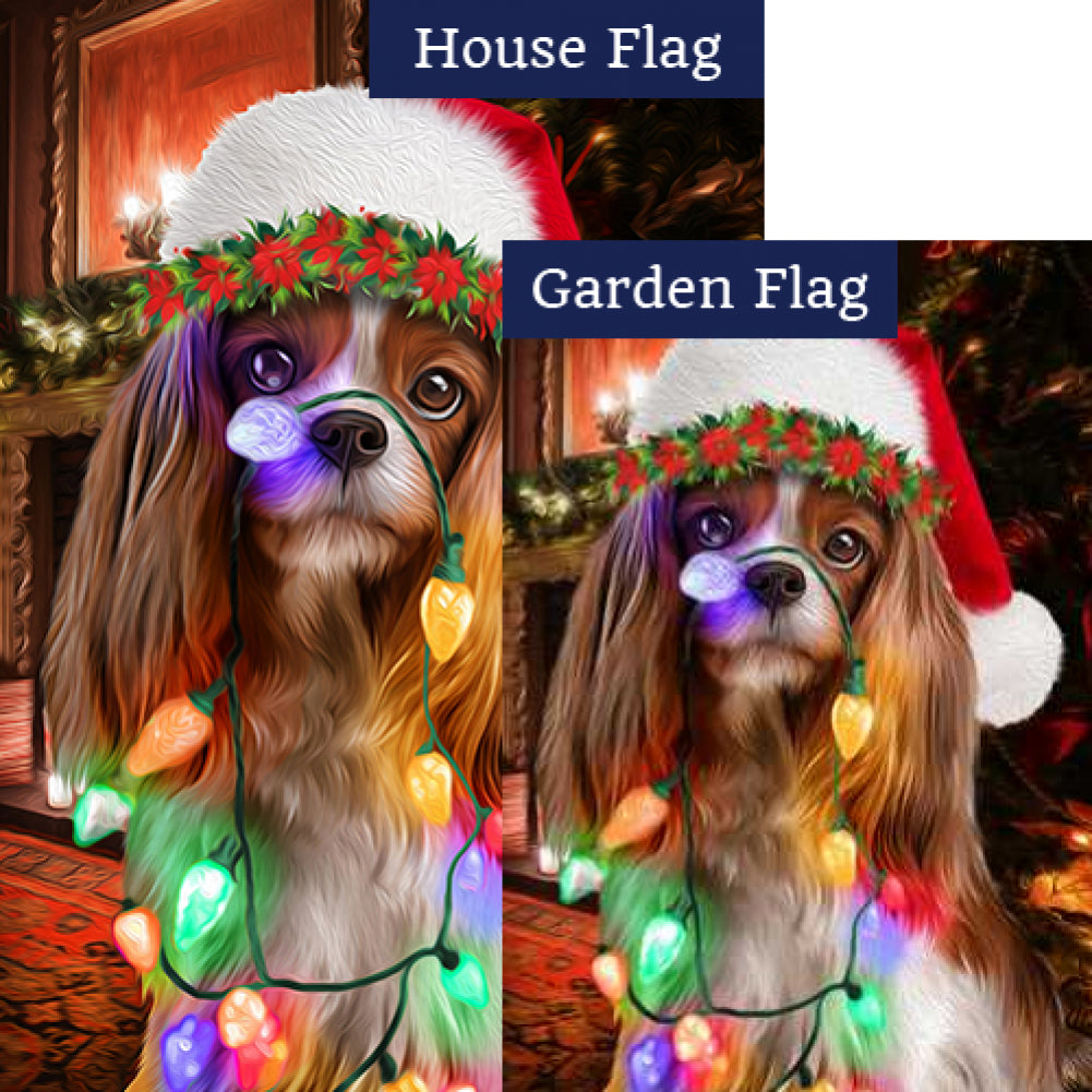 Puppy Helps Decorate Flags Set (2 Pieces)