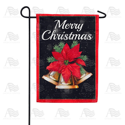 Merry Christmas Bells Double Sided Garden Flag