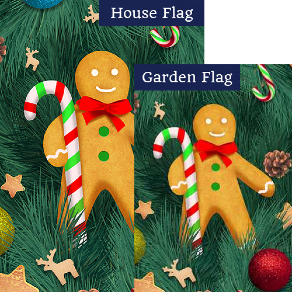 Gingerbread Man Flags Set (2 Pieces)