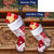 Stocking Hung On Mantle Flags Set (2 Pieces)