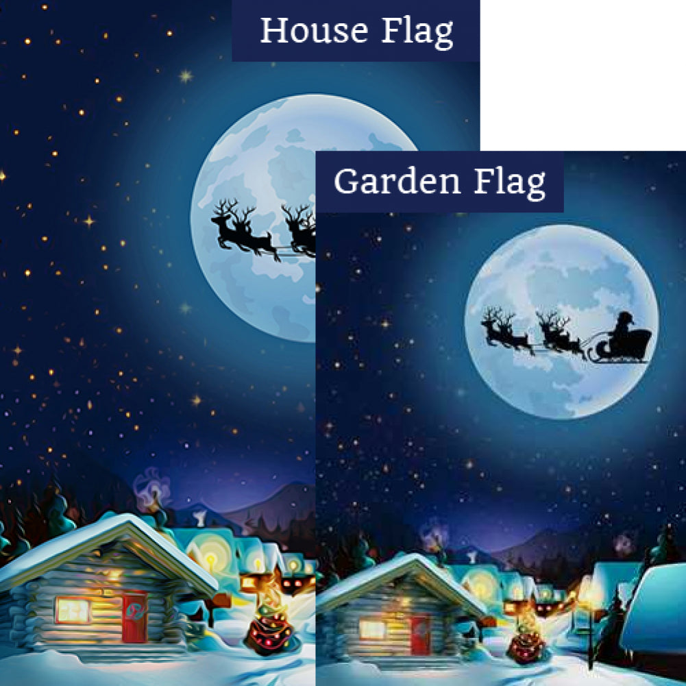 Santa Claus Is Coming To Town Flags Set (2 Pieces)