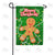 Festive Gingerbread Man Double Sided Garden Flag