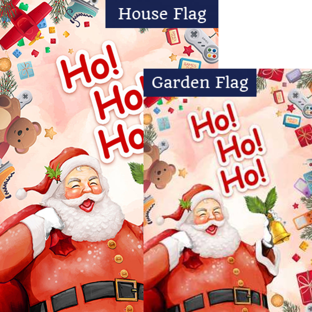 Vintage Santa Flags Set (2 Pieces)