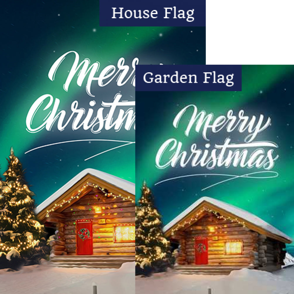 Christmas At The Cabin Flags Set (2 Pieces)