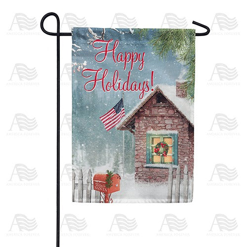 Happy Holidays! Double Sided Garden Flag