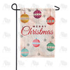 Merry Christmas Balls Double Sided Garden Flag