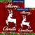 Merry Christmas White Deer Flags Set (2 Pieces)