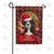 Santa Puppy Double Sided Garden Flag