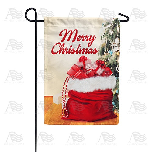 Sack Of Gifts Double Sided Garden Flag