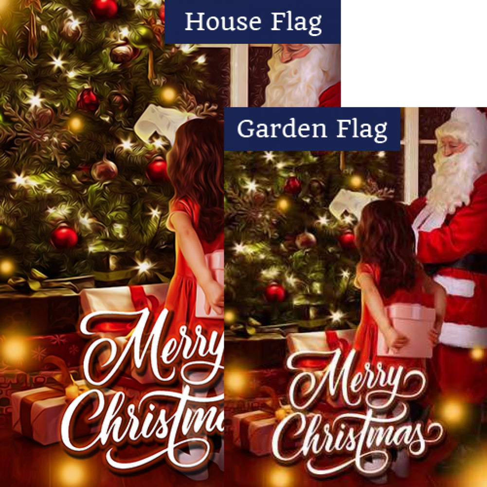 On Santa's Nice List Flags Set (2 Pieces)