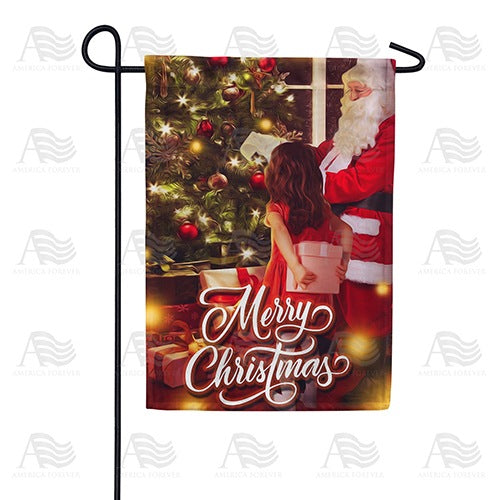 On Santa's Nice List Double Sided Garden Flag