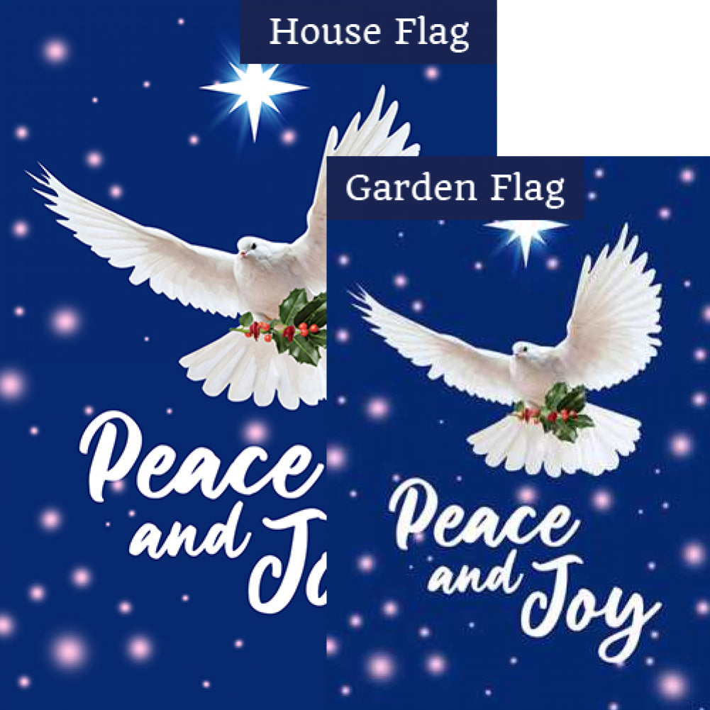 Peace And Joy Flags Set (2 Pieces)