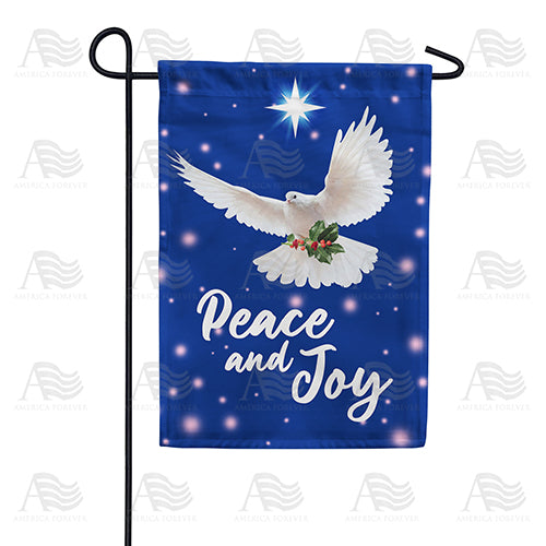 Peace And Joy Dove Double Sided Garden Flag