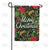 Merry Christmas Poinsettias Double Sided Garden Flag