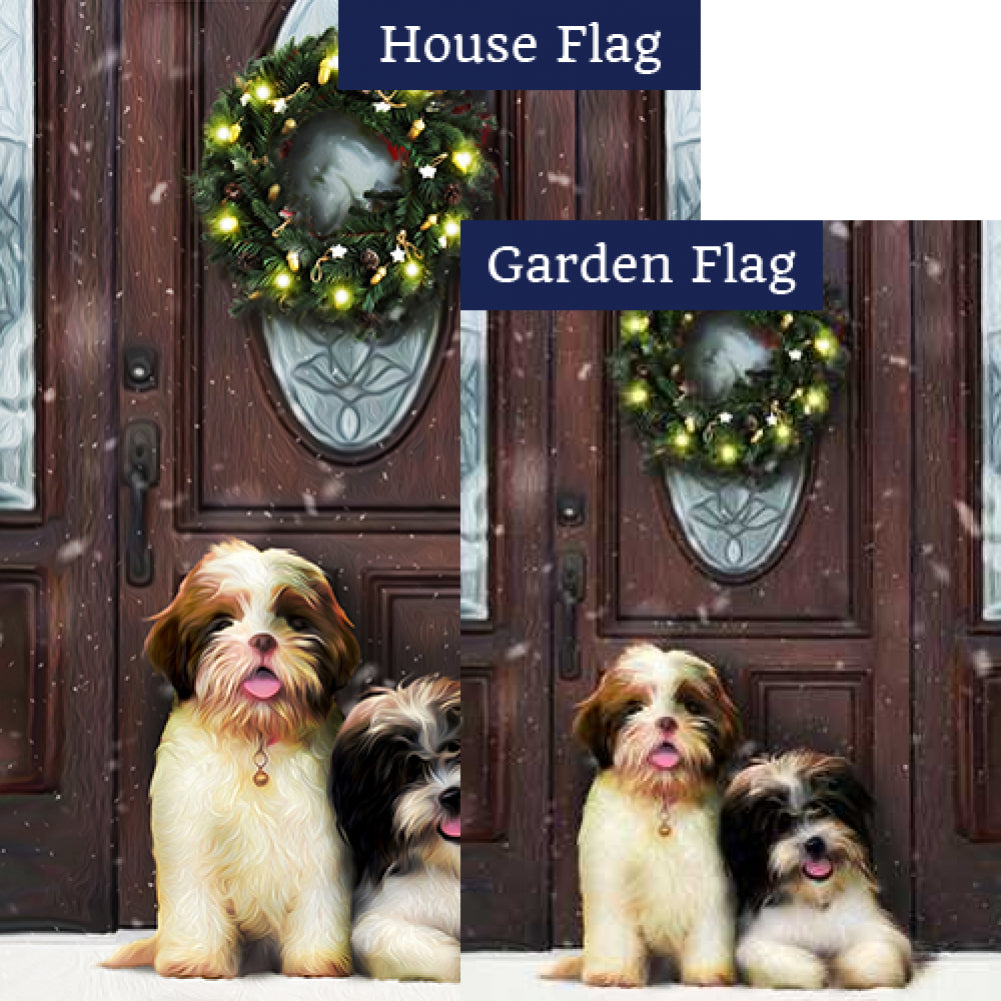 Waiting For Santa Flags Set (2 Pieces)