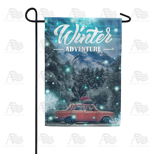 Winter Adventure Double Sided Garden Flag