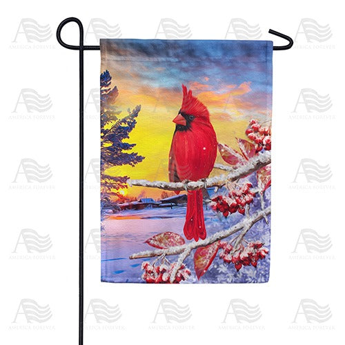 Bitter Cold Day Double Sided Garden Flag