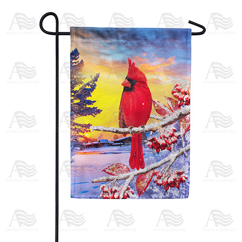 Bitter Cold Day Double Sided Garden Flag