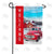 Red Truck Winter Welcome Double Sided Garden Flag