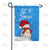 Snowman Skier Double Sided Garden Flag