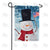 America Flag Waving Snowman Double Sided Garden Flag