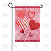 Heart Doodles Double Sided Garden Flag