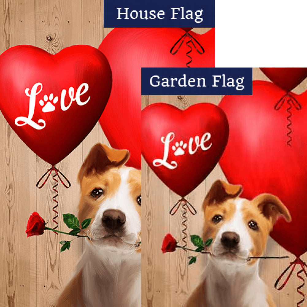 Puppy Love Heart Flags Set (2 Pieces)