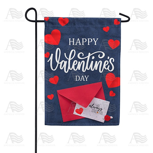 Love Letter Hearts Double Sided Garden Flag
