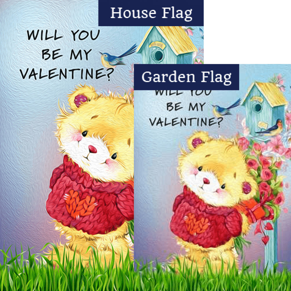 Be My Valentine? Flags Set (2 Pieces)