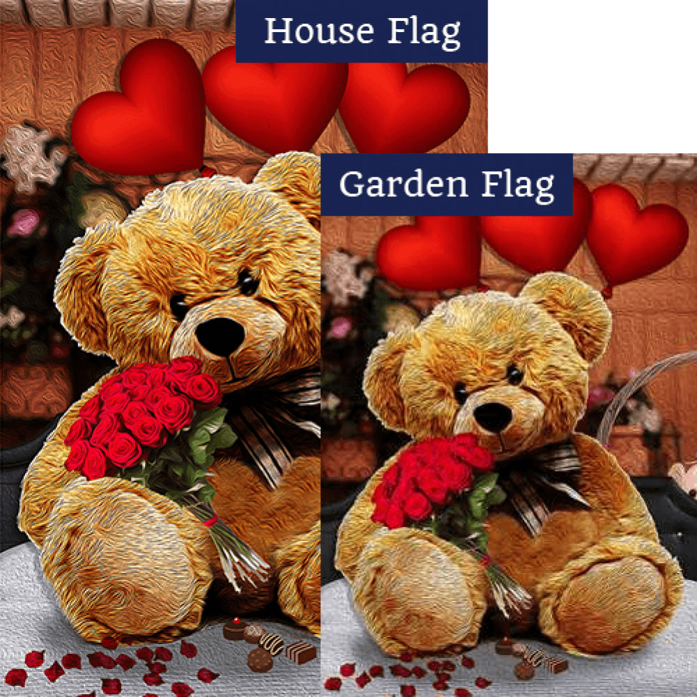 Tender Loving Teddy Flags Set (2 Pieces)