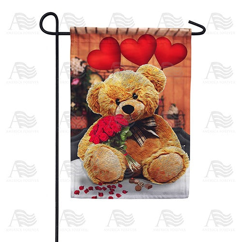 Tender Loving Teddy Double Sided Garden Flag