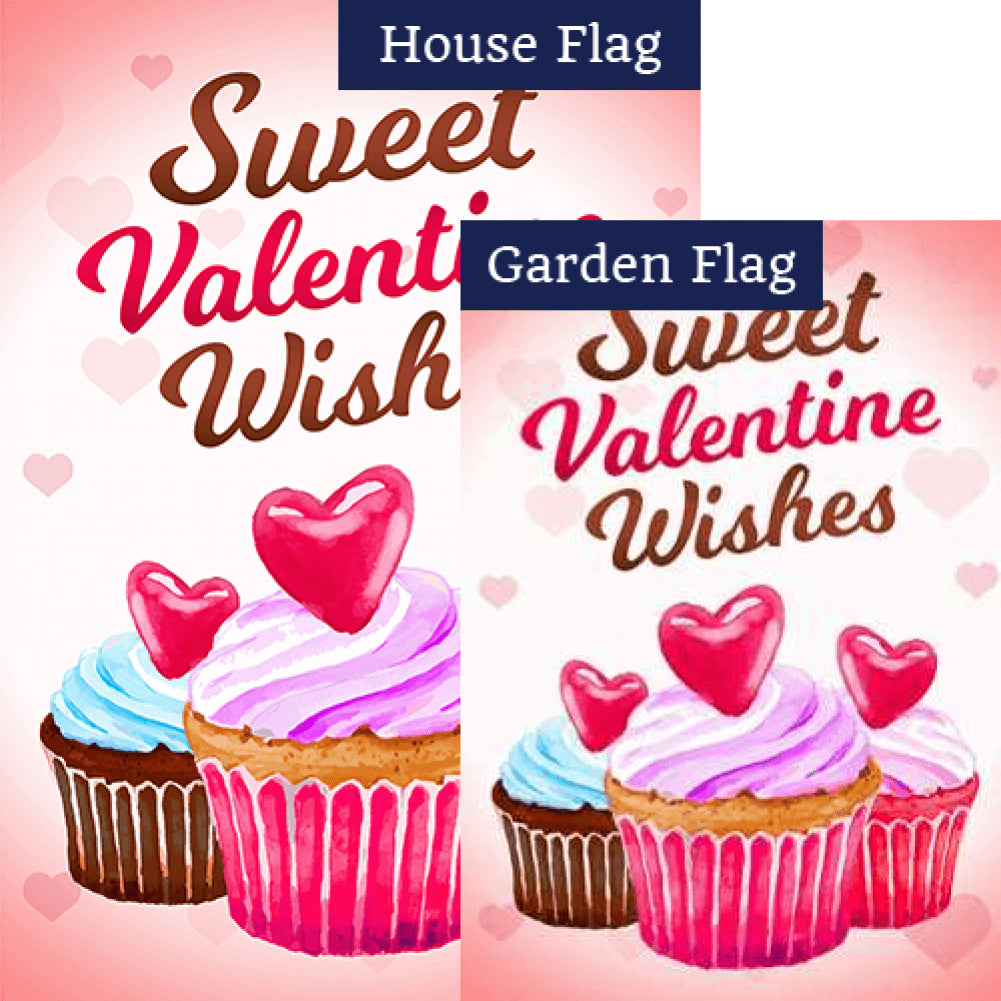 Sweet Valentine Wishes Flags Set (2 Pieces)