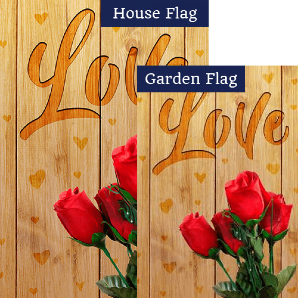 Engraved With Love Flags Set (2 Pieces)