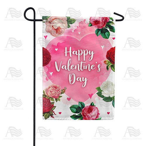 Vintage Roses Double Sided Garden Flag