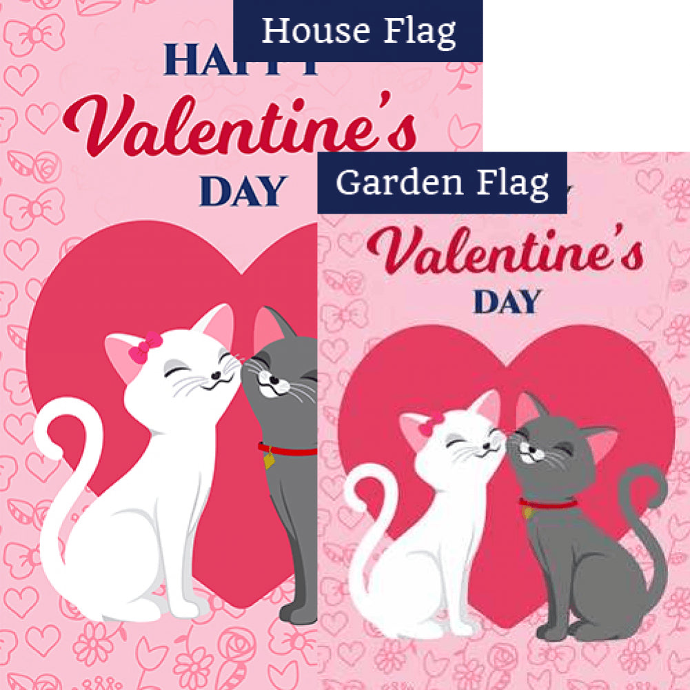 A Purr-Fect Love Flags Set (2 Pieces)