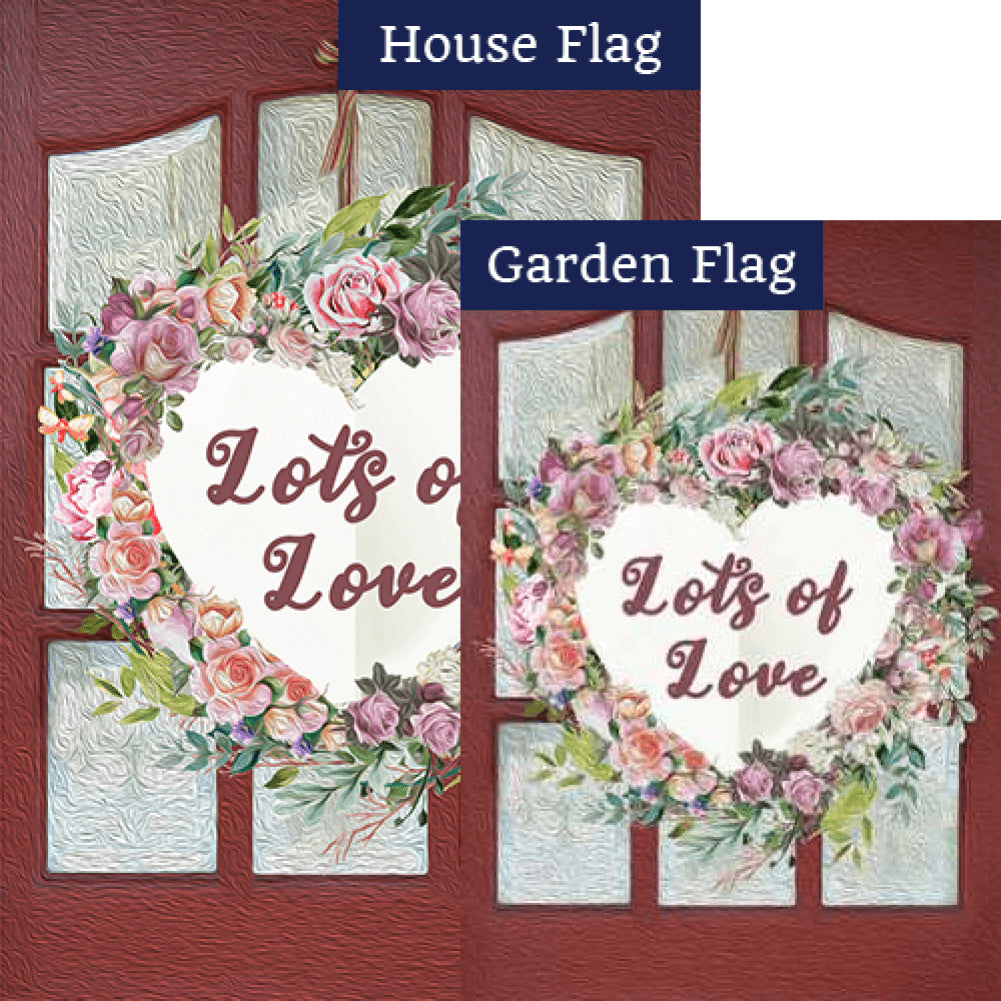 Home Is Where The Heart Is Wreath Flags Set (2 Pieces)