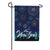 Blue Fireworks Double Sided Garden Flag